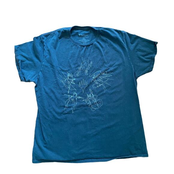 Magic The Gathering Black Shirt XL 2018 Wizards of the Coast Constellation - Picture 1 of 4